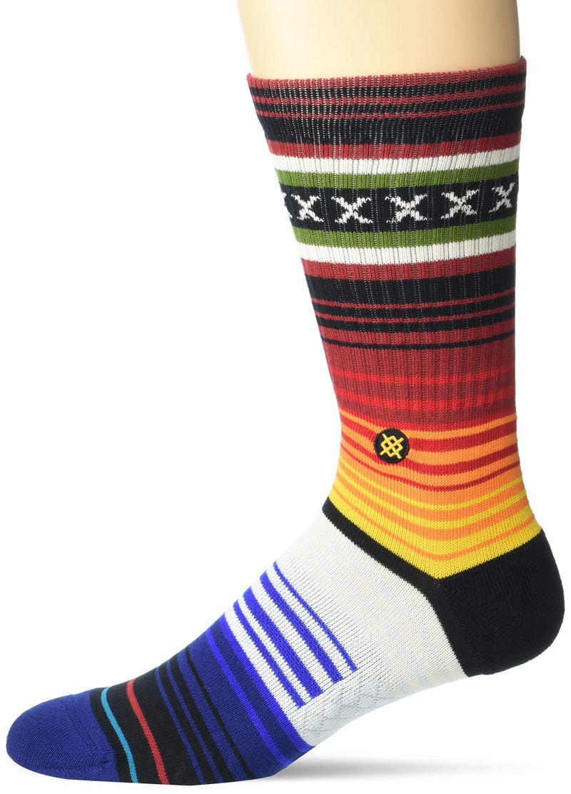 Stance Mens Crew Curren St Socks, Red, Small-Medium US - Image 1